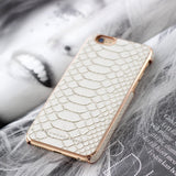 richmond & finch framed white reptile phone case - iPhone 6/6S