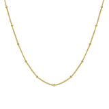 The Pax Necklace - Chain with link details, available in 14k gold or sterling silver, by Elvis et moi