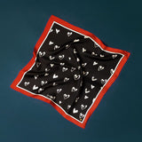 Frankie Peach 'Queen of Hearts' Classic Square Scarf
