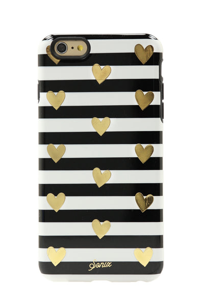 sonix case for iPhone 6/6S Plus - 'heart stripe' - gold