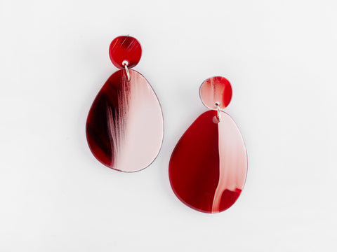 Valet Pandora Earrings - Red