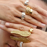 Elvis et Moi Angel Wings Ring