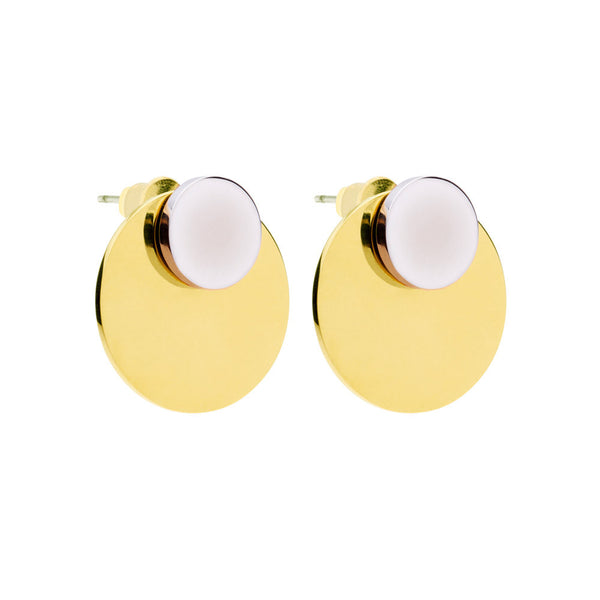 amber sceats 'costa' earrings - gold/silver