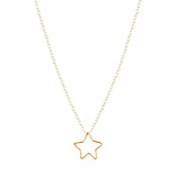 The Ezekiel Necklace - 14k gold-filled chain with gold-filled star shaped pendant, by Elvis et moi