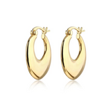 F+H Jewellery Curses Organic Hoops - Gold
