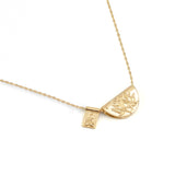 By Charlotte Gold Lotus & Little Buddha Necklace