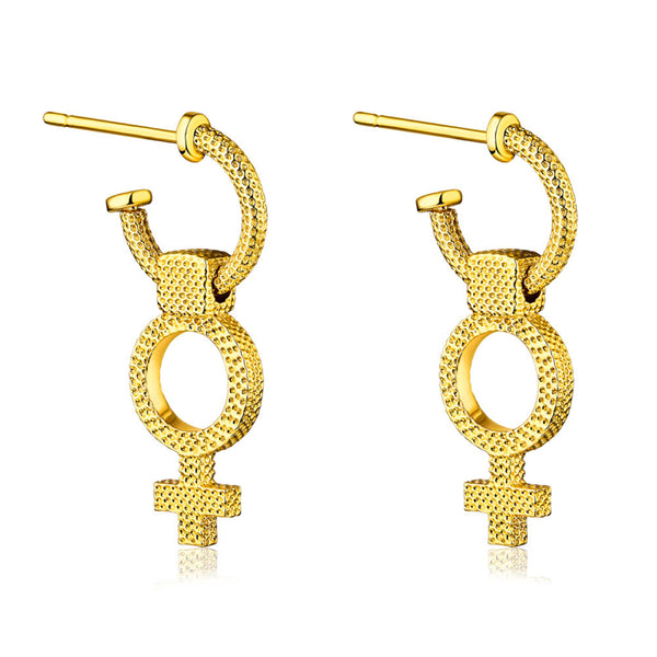 f+h jewellery 'debbie' femme earrings - 18k gold