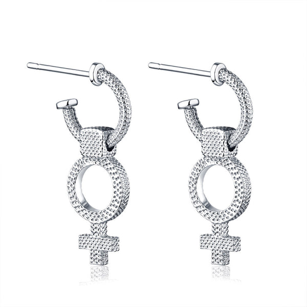 f+h jewellery 'debbie' femme earrings - sterling silver