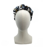 Runched Crown Headband made from Hermés Brides Rebelles