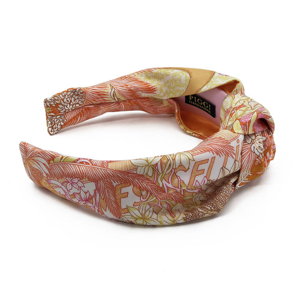 Knot Headband made from Hermès Faubourg Tropical
