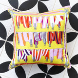 Hermes Cushion made from Les Sangles Scarf