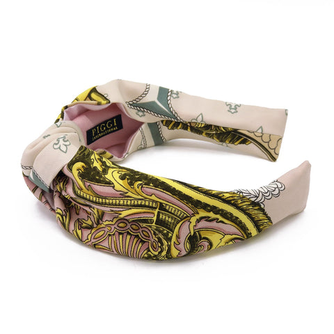 Knot Headband made from Hermés Selles a Housse
