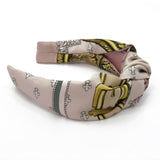 Knot Headband made from Hermés Selles a Housse