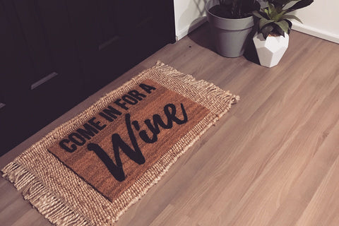Walk All Over Me -  Come In For A Wine Doormat