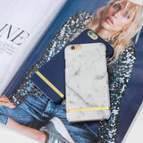 richmond & finch white marble glossy phone case - iPhone 6/6S