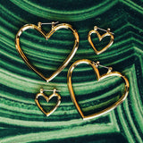LUV AJ Heartbreaker Hoop Set - Gold