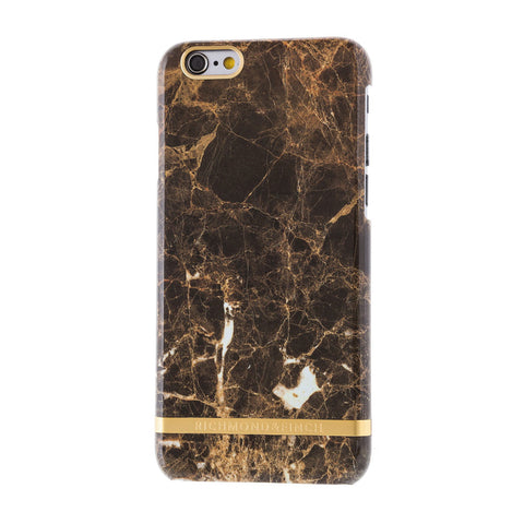 richmond & finch brown marble glossy phone case - iPhone 6/6S