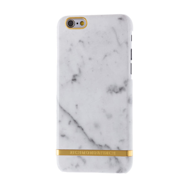 richmond & finch white marble glossy phone case - iPhone 6/6S Plus