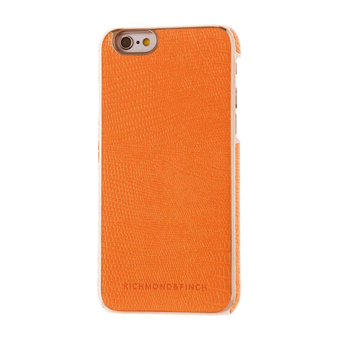 richmond & finch framed orange reptile phone case - iPhone 6/6S