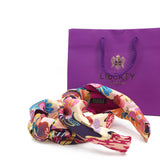 Liberty London Silk Knot Headband in Sunshine Road Brights