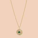 Gypseye Rosetta Eye Necklace - Green Calcite
