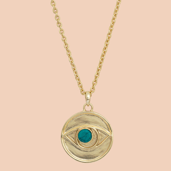 Gypseye Rosetta Eye Necklace - Turquoise