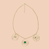 Gypseye Shai Silhouette Necklace - Green Calcite
