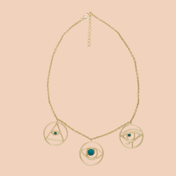Gypseye Shai Silhouette Necklace - Turquoise