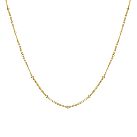 The Pax Necklace - Chain with link details, available in 14k gold or sterling silver, by Elvis et moi