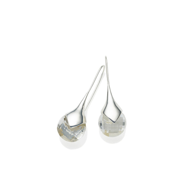 pushmataaha 'masai' earrings - sterling silver & faceted crystal