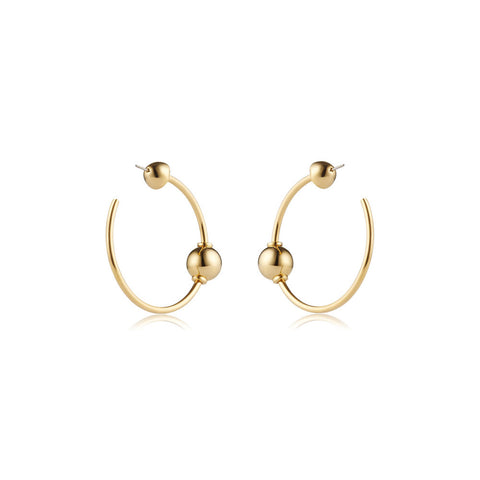 sarina suriano mars circulus earrings - gold
