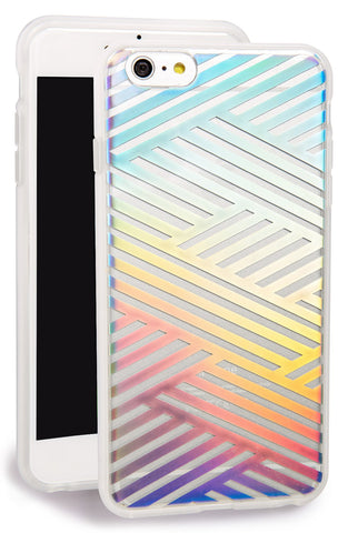 sonix clear coat for iPhone 6/6S Plus - 'criss cross rainbow'