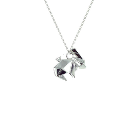claire naa origami jewellery - 'silver rabbit'