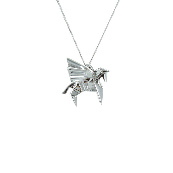 claire naa origami jewellery - 'silver pegasus'